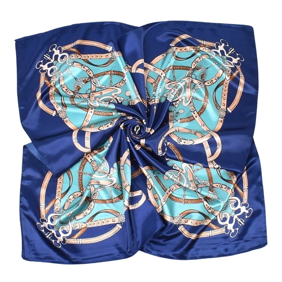Yuanlong Womens Scarves Elegant Printed Autumn Head Scarves Lightweight Soft Sheen And Classic Scarf
