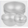 thumbnail image 6 of OULII 6Pcs Nonstick Aluminum Half Sphere Cake Mold for Baking and Craft Making, 6 of 6