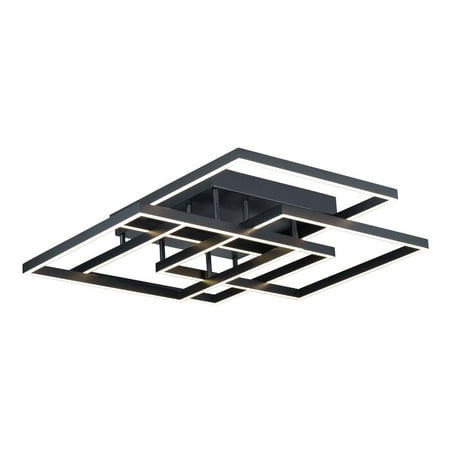 

E21518-BK-ET2 Lighting-Traverse-112W 1 LED Flush Mount-31 Inches wide by 6 inches high-Black Finish