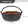 thumbnail image 2 of DRAFIDEEP 1Set Black High Grade Iron Soup Pot with Handle Suitable for Camping and Outdoor Cooking, 2 of 6
