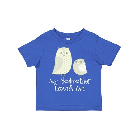 

Inktastic My Godmother Loves Me Gift Toddler Boy or Toddler Girl T-Shirt