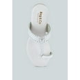 thumbnail image 6 of MILA White Toe Ring Thong Slip Ons, 6 of 7