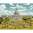 thumbnail image 2 of MEMO GAMES United States Capitol - Jigsaw Puzzle 500 Pieces for Adults and Families - Washington, D.C. Sights, 15.8 x 19.7 inches, 2 of 5