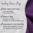 thumbnail image 5 of Sending Big Hugs Purple Wearable Blanket Hoodie Sherpa Fleece - Birthdays Gifts for Women - Inspirational Gift for Women Friends, 5 of 6