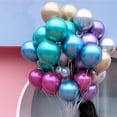 thumbnail image 4 of 50 globos de látex grueso de 25 cm, color metálico, para fiestas (colores surtidos), 4 of 7