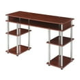 thumbnail image 4 of Convenience Concepts Designs2Go No-Tools Student Desk in Cherry Wood Finish, 4 of 7