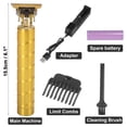thumbnail image 2 of Hair Clippers Kit Electric Li Type Battery Hair Clippers Rechargeable Wave Shaped T Type Blade Cutting Trimmer for Men Gold Tone, 2 of 8