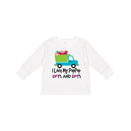 

Inktastic I Love My PopPop Gift Toddler Boy Girl Long Sleeve T-Shirt