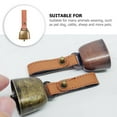 thumbnail image 6 of Toyvian Cattle Bell Pet Bell Brown PU 1Pack, 6 of 7