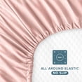 thumbnail image 6 of Bare Home 3 Pack Fitted Sheets - Premium 1800 Collection - Ultra Soft - Crib, Pink Slipper/Lilac/Cloud Grey, 6 of 7