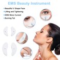 thumbnail image 3 of Electric Facial Massager with 4 Patches EMS Micro Current Remote Control USB Rechargeable Muscle Vibration Skin Lifting Tightening Anti-Wrinkle Mini Women Beauty Device, 3 of 8