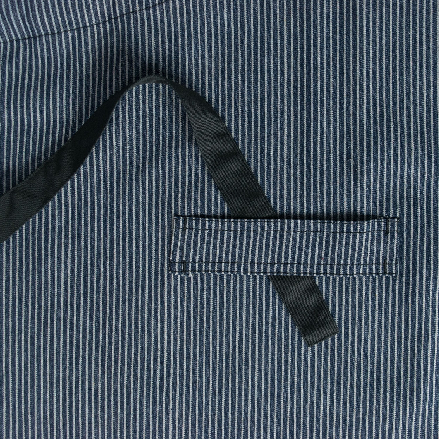 Chef Code 34" Denim Bib Apron with 2 Pockets and Towel Loop