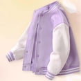 thumbnail image 6 of WOYY Big Boys Baseball Jacket Color Block Sweatshirt Casual Bomber Jacket, Sizes 11-12, 6 of 7