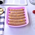 thumbnail image 4 of Suplementos alimenticios cocidos al vapor caseros del hogar del silicón del bebé del molde de la salchicha rosada Soledad Molde de salchicha de silicona, 4 of 6