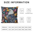 thumbnail image 5 of Autua Eagle Leaves Pattern Graphic Decorative Cushion Throw Pillow Cover for Home Couch Living Room Bed Sofa - 1PC Pillow Case 20x20in, 5 of 5