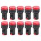 thumbnail image 1 of 10 Pcs AD16-22DS High Brightness Red LED Signal Lamp LED Indicator Light for Signal Indication AC220V, 1 of 5