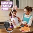 thumbnail image 4 of Mini waffles o panqueques de doble cara con 2 diseños diferentes de verano, listo para decorar y escarchar, diversión para el desayuno para niños, niños y adultos, regalo adorable o actividades en, 4 of 5