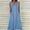 Blue, variant on Dresses For Women Sevevn Women's Summer Casual Dress Gradual Sleeveless Neck V-Neck Long Dress