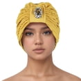 thumbnail image 1 of Women Hat Ruffle Cancer Chemo Turban Wrap Cap Scarf Shawl Snow Ski Hat Men, 1 of 3