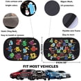 thumbnail image 2 of PinesC Car Sun Shade for Baby Kids 2 Pack Static Cling Side Window Car 80GSM Rear Sunshades Universal with 8 Suction Cups and Storage Bag - Sun Glare and UV Rays Protection (ABC+123) ABC+123, 2 of 5