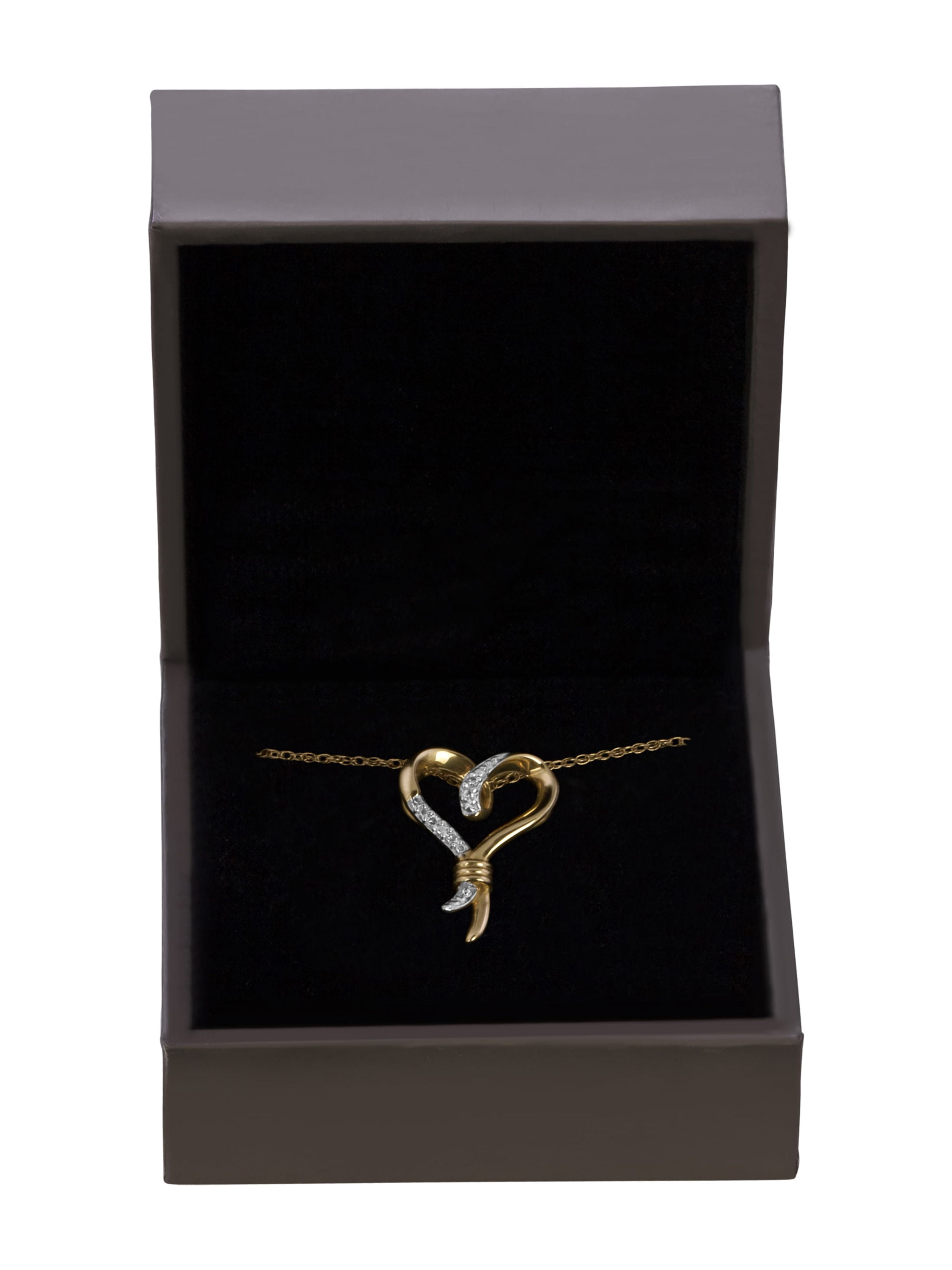 10kt Yellow Gold Diamond Accent Pendant, 18