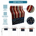 thumbnail image 7 of Hokiten Table Runners 48 Inches Long Dress Scarves, Retro American Flag Farmhouse Kitchen/Dining Table Runner, Short Coffee Tablerunners, Blue Red USA Flag Vintage Wood 13x48 Inch, 7 of 7
