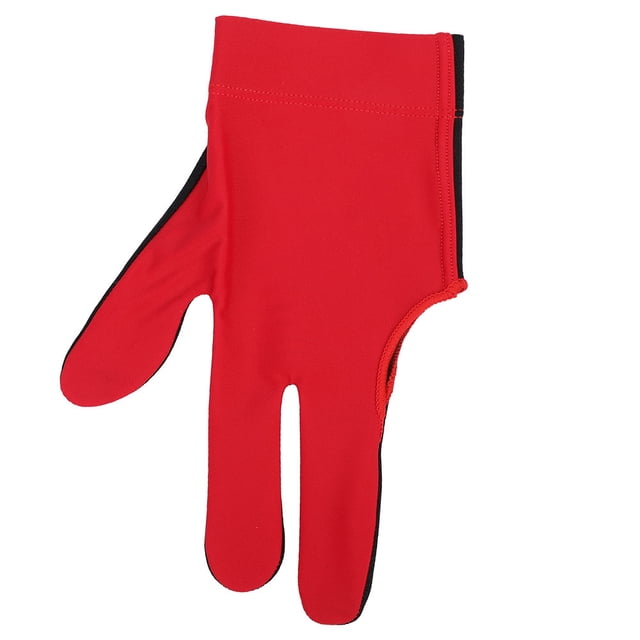 Gants de Queue de Billard Snooker Unisexes pour Piscine Main Gauche Ouverte Trois Doigts