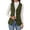 Army Green-1, variant on Womens Corduroy Vests Vintage V Neck Sleeveless Button Down Cardigan Dressy Casual Solid Color Blazer Jackets with Pockets