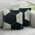 thumbnail image 3 of ARISTURING  Simple Soccer Ball Design Throw Pillow Case Personalized Cushion Cover New Home Office Decorative Square, 3 of 5