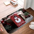 thumbnail image 5 of 1pc Christmas Gift Tag Absorbent Non-Slip Bathroom Thickened Flannel Rug Decor,Soft,Quick Drying,Suitable For Indoor/outdoor Use,Bathrooms,Bedrooms,Kitchens,Terrace,Laundry Rooms,16"x24", 5 of 9