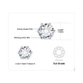 thumbnail image 6 of Jewelrypalace Round Cut GRA 4-9mm 0.6-6ct Moissanite Solitaire Stud Earrings for Women, 925 Sterling Silver 14k White Gold Plated Earrings for Her, Classic Simulated Diamond Earrings VVS D-F, 6 of 6