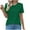 Army Green, variant on GigrtiJin Womens Summer Tops Solid Color Crew Neck Short Sleeve T-Shirt Loose Trendy Blouse