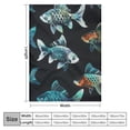 thumbnail image 4 of Nawypu Fish Blanket Fish Decor Throw Blanket Ocean Fish Blanket Gifts for Girls Boys Fish Lovers Super Warm Soft Plush Lightweight Flannel Blanket Winter Bedding Blanket for Adults Women, 4 of 6