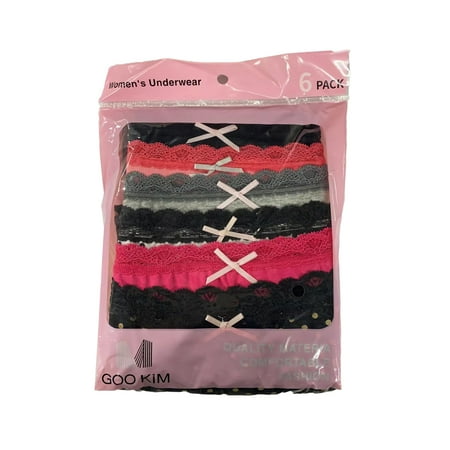 

FixtureDisplays® 6PK Womens Cotton Underwear Lace Hipster Panties Briefs Assorted Colors Size: XXL. Fit for waist size: 33 21801-XXL