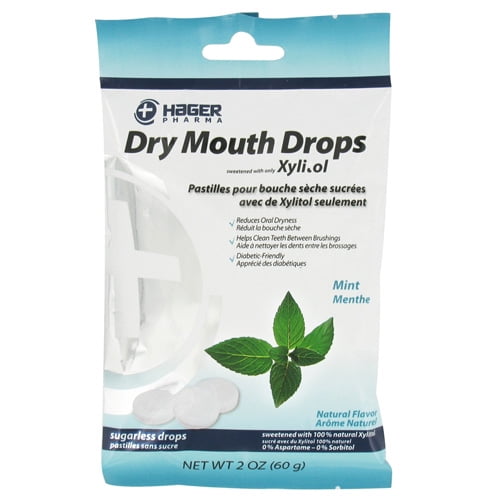 Miradent Xylitol Dry Mouth Sugar Free Drops, Mint 26 Drops