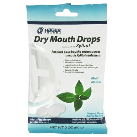 Miradent Xylitol Dry Mouth Sugar Free Drops, Mint - 26