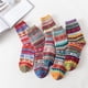 thumbnail image 4 of Calcetines de lana de invierno para mujer, medias gruesas y cálidas, de algodón suave, informales, a la moda, para botas de nieve y clima frío, 5 pares, 4 of 4