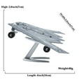 thumbnail image 4 of 1:200 Scale United States B-2 Spirit Stealth Strategic Heavy Bomber Quick Build Model Kit with Stand 20PCS DIY Airplane Model Gift for Adults and Kids Collection, 4 of 9