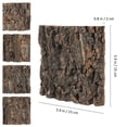 thumbnail image 2 of Baluue 4 Pcs Cork Bark Decor Cork Bark Hide Natural Cork Bark for Pet Habitat Setup, 2 of 6