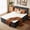 Gray, variant on Vcatnet 16.7 inch Queen Bed with Headboard, Comfy Bedroom Furniture, Corduroy Cloud Bed, No Assembly Required, Gray