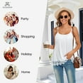 thumbnail image 5 of Joyshaper Camisoles for Women with Built in Bra Adjustable Spaghetti Strap Tank Top Lace Trim Extender Camisole Loose Fit S-3XL, 5 of 6