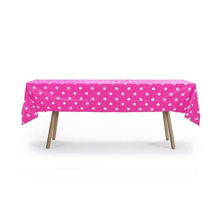 

Polka Dot Rectangle Table Cover Fuchsia - Case of 19