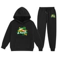 thumbnail image 1 of TechWave St. Patrick's Day Children's Middle And Large Children's Long Sleeved Letter Print Hooded Top Sweater Pants Set Checke Top And Bottom Giraffe Items for Girls 6 Month Birthday Outfit Girl Baby, 1 of 3