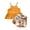 Orange, variant on Baby Boys Girls Gifts Toddler Baby Girl Cotton Outfits Flowers Print Sling Ruffle Leisure Clothes Suit Going Out Outfits for Girls