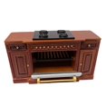 thumbnail image 4 of Simulation Dollhouse Wood Cooker Furniture Dining Room Accessories Toys Life Scene :12 Scale Dollhouse Cupboard Furniture Sets red, 4 of 8
