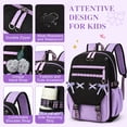 thumbnail image 4 of DAKIMOE School Backpack for Teens Middle School Bookbag Students Lightweight Durable Casual Outdoor Daypack College, 4 of 10