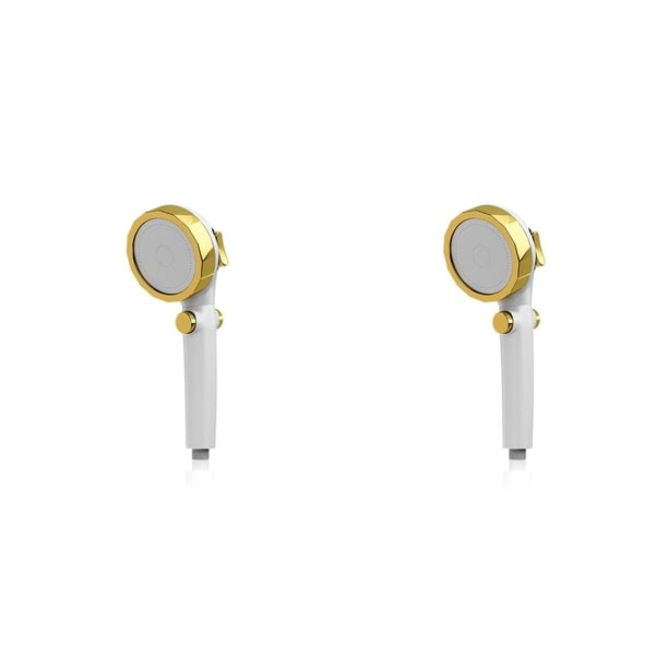 Cabezal de ducha de mano Moyic alta presión 2piezas Oro blanco CBP163044