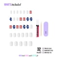 thumbnail image 5 of Kiss Core Design Press On Nails, ‘Melody in Motion’, Multicolor, Short Squoval, 32 Count, 5 of 13
