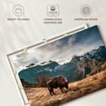 thumbnail image 6 of Elephant Stock Bison Mountain Landscape Wall Art - Horizontal Canvas Wall Art - Living Room Wall Decor - Animal Canvas - Brown And Blue Decor - 30" x 20", 6 of 8
