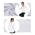 thumbnail image 2 of Pinspark Workout Shirts for Women Long Sleeve Yoga Tops Sports Hiking Shirt Breathable Athletic Top Loose Fit, 2 of 6